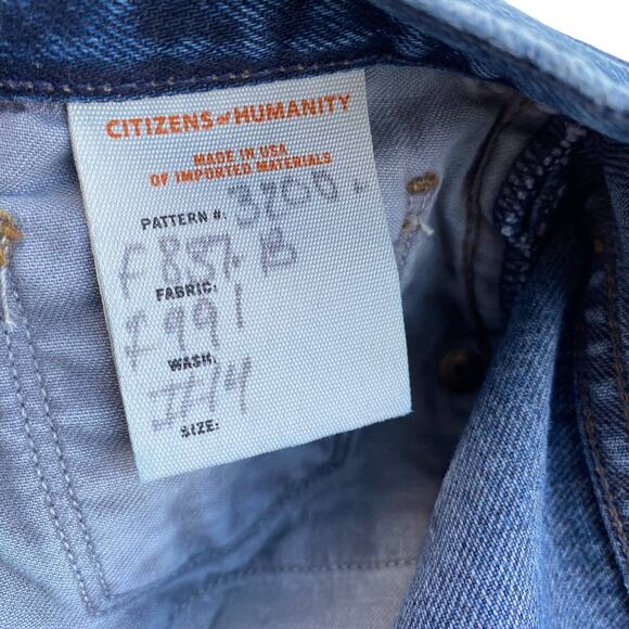 New Citizens of Humanity Premium Vintage Lorelle Piece Out Denim Mini Skirt 27 - Picture 7 of 13